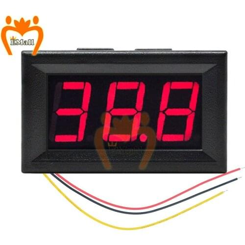 0-300V DC 4.5V to 30V Mini Digital Voltmeter Voltage Panel Meter Tester Red/Blue/Green For 6V 12V Electromobile Motorcycle Car