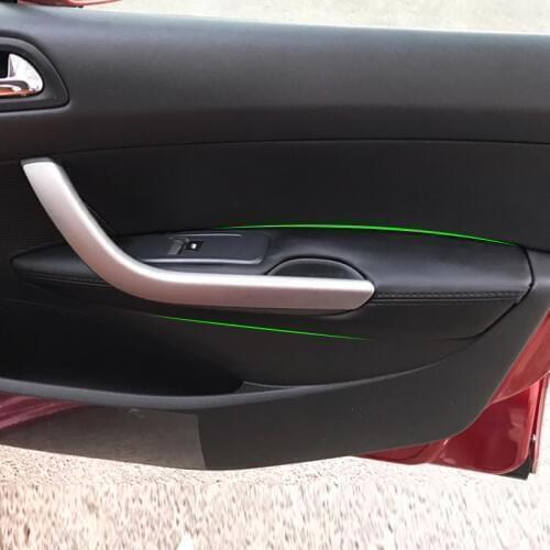 For Peugeot 408 2010 2011 2012 2013 Car Interior Door Handle Panel Armrest Microfiber Leather Cover