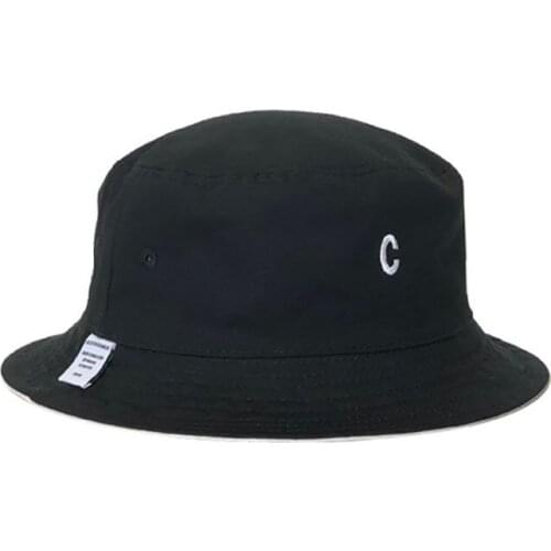 Double-Sided Man Women Bucket Cap With Pattern Cotton Fisherman Hat Versatile Personality Short Visor Sun Protection