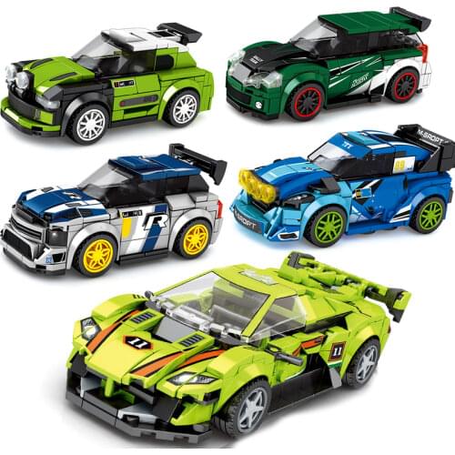 SPEED CHAMPIONS Car Racer Sets Building Block Kits Bricks Model Hornet Transformation Kids Toys Bus technique City Great Vehicle