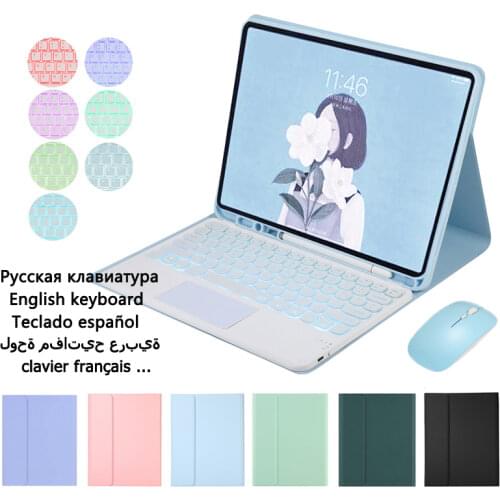 Wireless Magic Keyboard for Funda Samsung Galaxy Tab S6 Lite Keyboard Case for Samsung S6 Lite Case Touchpad Backlit Keyboard