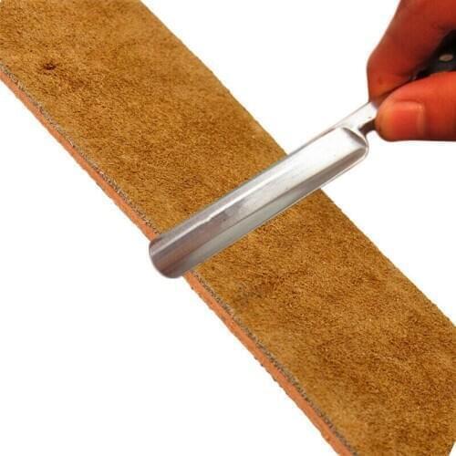 Brown Barber Cow Leather Strop Straight Razor Sharpening Shave Shaving Strap harpening Shave Razor Sharpening Strap Tool Dropshi