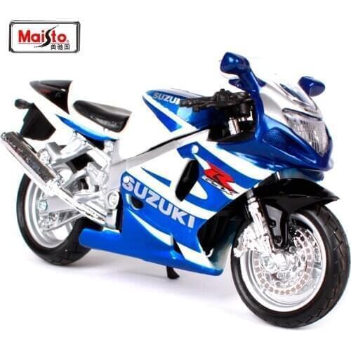 MAISTO 1:18 Suzuki GSX R750 MOTORCYCLE BIKE DIECAST MODEL TOY NEW IN BOX FREE SHIPPING 348