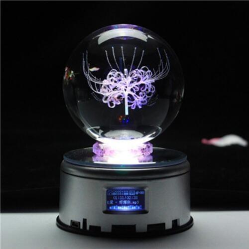 3D Bluetooth music LED lamp light Crystal Flower Christmas Childrens night light lampara Multicolor Lighting For Kid Gift Decor