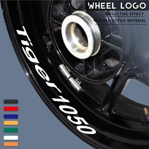Motorcycle wheel tire stickers reflective strip decals personalized decorative stickers for TRUMPH TIGER1050 tiger 1050