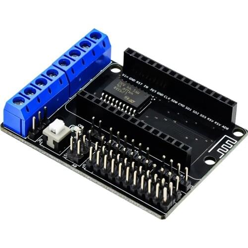 NodeMCU Motor Shield Board L293D for ESP-12E from ESP8266 esp 12E kit diy rc toy wifi rc smart car remote control