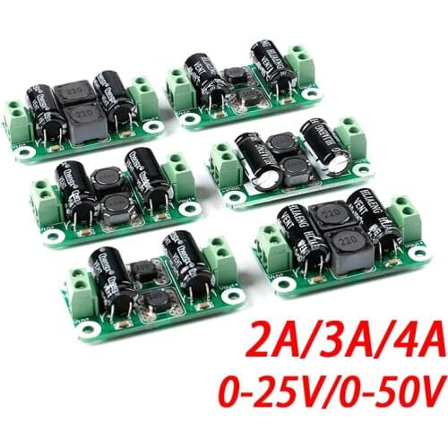 DC Power Filter Board 0-25V/0-50V 2A/3A/4A Class D Power Amplifier Module Interference Suppression Board EMI Suppression