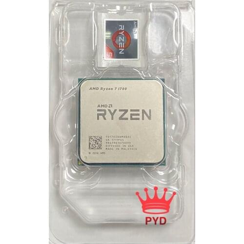 AMD Ryzen 7 1700 R7 1700 3.0 GHz Eight-Core CPU Processor YD1700BBM88AE Socket AM4 New but without cooler