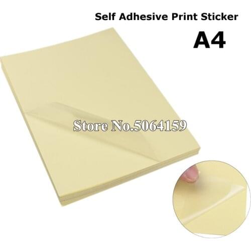 10pcs Clear Matte Adhesive Printer Paper A4 Self Adhesive Glossy Transparent Paper Label Sticker for Laser Printers