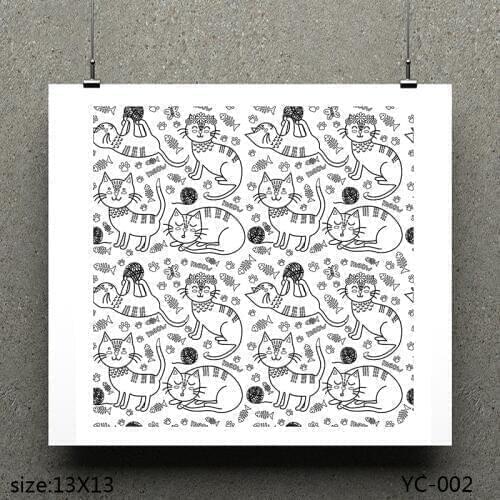 AZSG Naughty cat Clear Stamps/seal for DIY Scrapbooking/Card Making/Photo Album Decoration Supplies