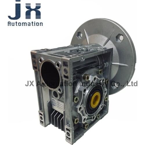 Worm Gear Reducer NMRV63-90B14 Output Shaft Hole 25-Key 8 Speed Ratio 1:80 RV Reducer For 1.5KW Three-phase Asynchronous Motor