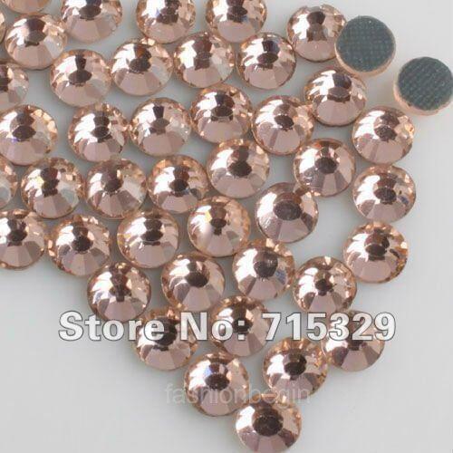 Champagne ss6 ss10 ss16 ss20 ss30 glass material DMC HOTFIX Rhinestone Crystal stones for diy bags clothes shipping