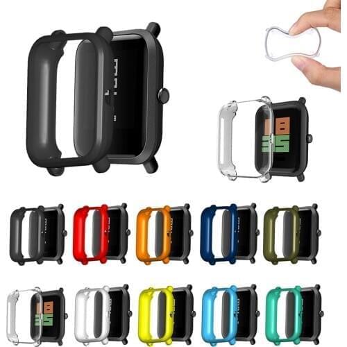 Shockproof Protective Case For Amazfit Bip S Smart Watch, Anti-scratch TPU Screen Protector Cover For Bip / Bip Lite Smartwatch
