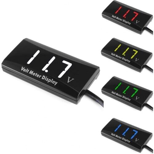YLF1101 Universal Digital Display Voltage Monitor Voltmeter for Car/Motorcycle Auto Accessories