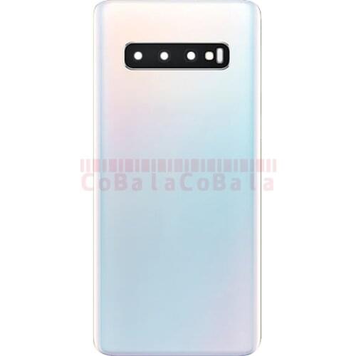 10Pcs Back Glass For Samsung Galaxy S10E G970、S10 G973、S10 Plus G975 Battery Cover Rear Door Panel Housing Case+Camera lens
