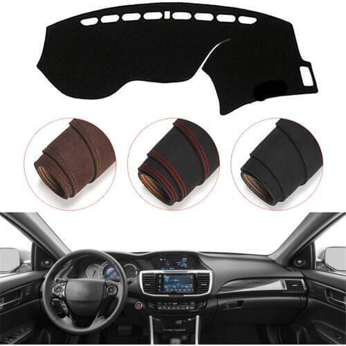 Console Dashboard Suede Mat Protector Sunshield Cover Fit For Honda Accord 2013-2017