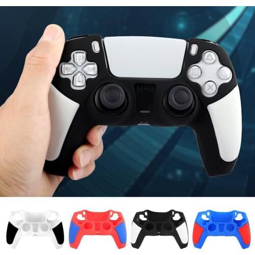 Silicone Gamepad Protective Cover Oil-injected Anti-drop Shell Silicone Handle Protective Cover For Sony PS5 Game Accessories