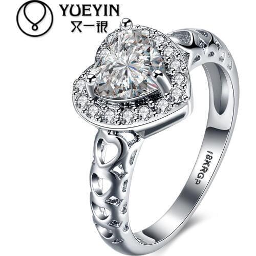 Female jewelry Gold color Engagement rings gold-color rings Classic joias ouro jewellery Gift for Anniversary