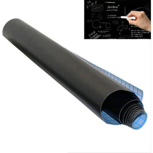 1pc School Blackboard Sticker Removable Vinyl Rescalable Research Board Message Board 45x100cm (Without Chalk)