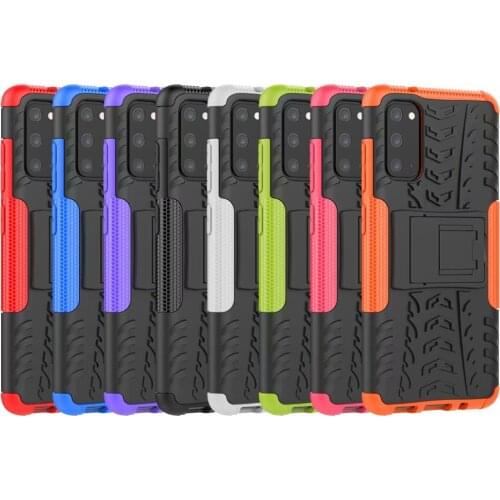 100pcs/lot 2 in 1 Hybrid Combo Armor Rugged Stand Case for Samsung S20 S20 Plus S20 Ultra S10 LITE NOTE 10 LITE A21 A51 A71