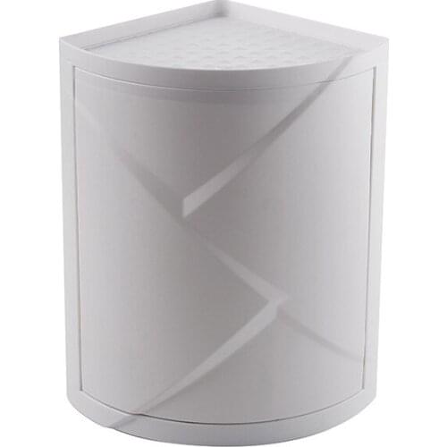 360 Degree Rotating Bathroom Organizer Shelf Wall Mounted Shampoo Cosmetic Storage Rack Household Kitchen Bathroom Accessories