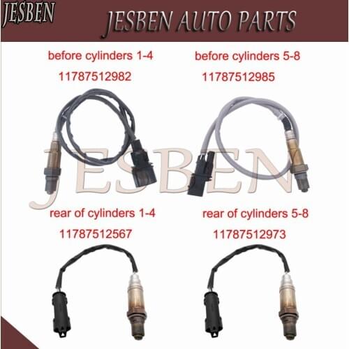 4pcs 11787512985 11787512982 11787512973 11787512567 Lambda Probe O2 Oxygen Sensor For BMW 7 735i 735LI 745I 745LI E65 E66 E67