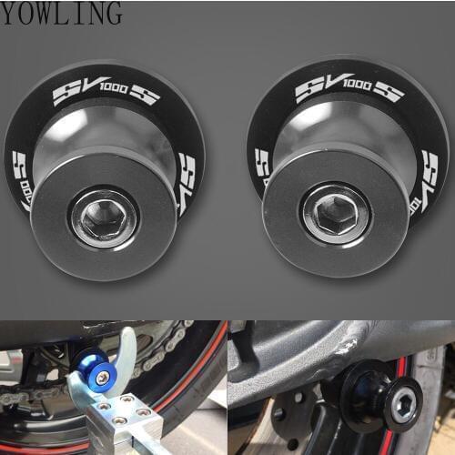 Motorcycle Accessories CNC Aluminum M8 Swingarm Spools Slider Stands Screw For Suzuki SV1000 SV1000S SV 1000S SV 1000 2003-2012