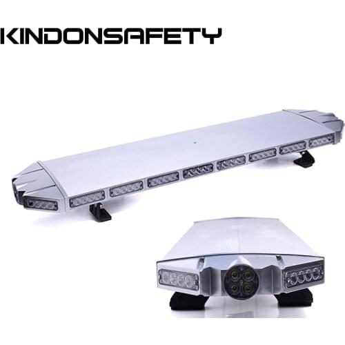 Free shipping! 1W LED Warning Lightbar, amber strobe light bar, tow lightbar, 12V or 24V, 120cm/47 inch, TIR LED, silver housing