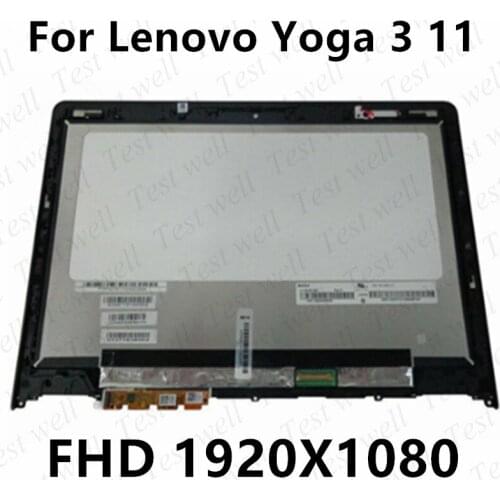 11.6" IPS LED LCD Touch Screen Digitizer Bezel Assembly For Lenovo Yoga 3 11 80J8 80J8002VUS 80J80021US 80J8001WGE 80J8002YUS