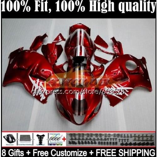 Injection For SUZUKI Hayabusa GSXR1300 96 97 98 99 00 01 20CL.1 GSXR 1300 CC 2002 2003 2004 2005 2006 2007 Fairing Pearl red