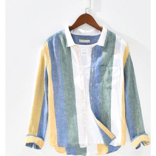 KU LI QI Men's Long Shirts