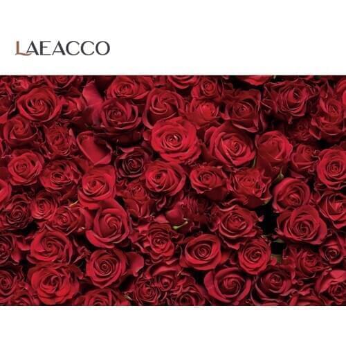Laeacco Rose Flowers Wedding Birthday Party Love Decor Pattern Photographic Background Photo Backdrops Photocall Photo Studio