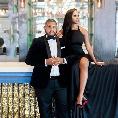 TPSAADE Plus Size Black Corduroy Mens Formal Tuxedos Shawl Trim Classic Fit Jacket One Button Man Party (Blazer+Vest+Trousers)