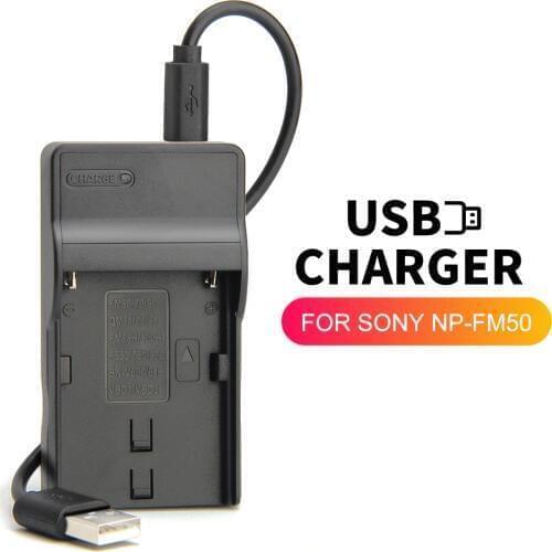 NP-FM500H BC-VM10 Battery Charger for SONY Camera Alpha SLT-A57 A58 A65 A68 A77 II A99 A100 A200 A300 A350 A500 A550