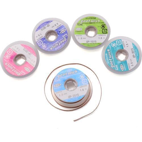 5pcs BGA Desoldering Wire WL-1515/2015/2515/3015/3515 Desoldering Braid Solder Tin Remover Wick Mayitr Soldering Accessory