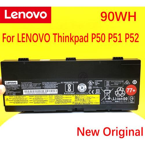 Lenovo Original Thinkpad P50 P51 P5200NY490 00NY491 00NY492 00NY493 SB10H45075 SB10H45075 66Wh 15.2V Laptop Battery