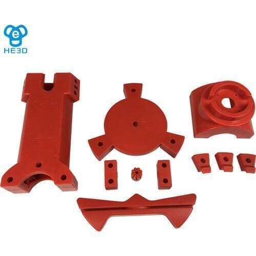 Reprap DIY 3d scanner plastic injection molding parts, red color