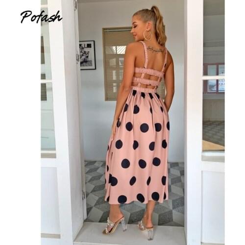 POFASH Summer Polka Dot Dresses