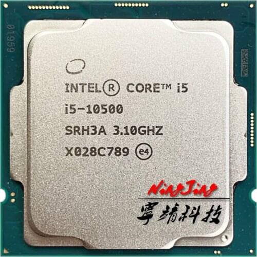 Intel Core i5-10500 i5 10500 3.1 GHz Six-Core Twelve-Thread CPU Processor L2=1.5M L3=12M 65W LGA 1200