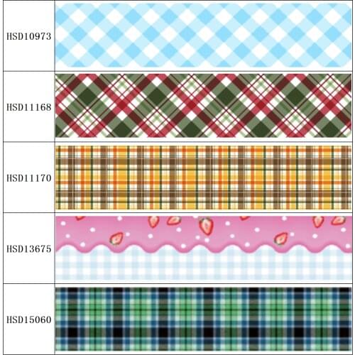 22MM 25MM 38MM 50MM 75mm Printed Pattern on Grosgrain Ribbon for diy ribbon