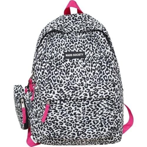 Fashion Womens Backpack Animal Tattoo Print Bookpacks Large-capacity Waterproof Travel Backpacks