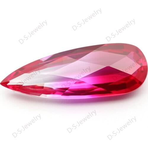 Mix color large size 22*60mm semi precious synthetic corundum gemstones