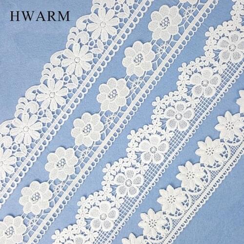 High Quality Water Soluble Milk Silk Lace Fabric Wedding Sewing Trim BarCode Curtain Skirt Pillow Clothing Wear Home Accessories
