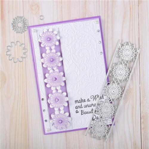 YaMinSanNiO Sun Flower Frame Metal Cutting Dies Scrapbooking Stencils Embossing Paper Die Cut Photo Album Decor Template 2020