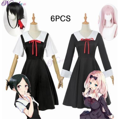 Anime Kaguya-Sama: Love is War Cosplay Costume Kaguya Chika Cosplay Costume Japanese School Uniform Women Summer Dress And Wigs