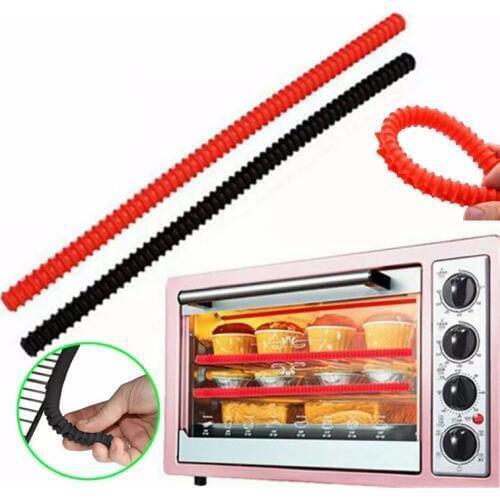 1PC Oven Rack Edge Clip Guard Heat Resistant Silicone Insulation Strip Kitchen Tool