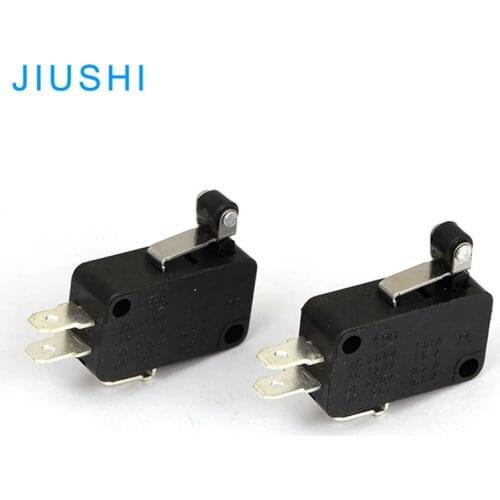 KW7 short roller lever micro switch 3 terminals 1NO 1NC AC250V 125V 15A
