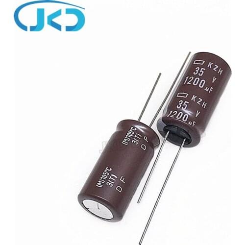 10pcs/lot 1200uF 35V NIPPON NCC KZH Series 12.5*25mm Low Impedance Long Life 35V1200uF Aluminum Electrolytic Capacitor