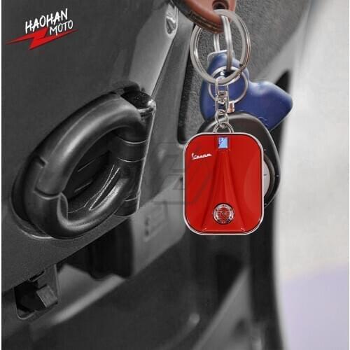 For Piaggio Vespa Scooter Accessories Sprint Primavera 50 150 150S 946 Etc Chrome Motorcycle Keychain Key Ring