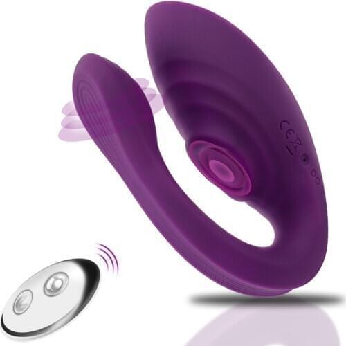 Wireless Remote Control Couple Vibrator Clitoral & G-Spot Stimulation with 7 Pulsating & Vibration Patterns Sex Toys for Women